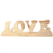 Artikel Tischdeko Holz Aufsteller „Love“ Weidenholz Natur 60x19cm Rustikal