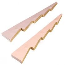 Artikel Tischdeko Tannenbaum Wabenpapier Apricot Gold H30cm 2 St - Weihnachtsdeko