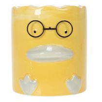 Artikel Keramikvase im lustigen Enten-Design gelb 13cm 2er-Set