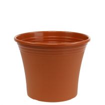 Artikel Topf „Irys“ Plastik Terrakotta Ø22cm H18cm, 1St