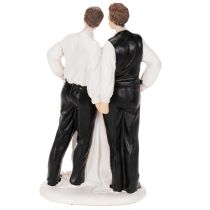 Artikel Tortenfigur Männerpaar mit Torte 16,5cm
