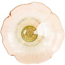 Artikel Dekoteller Glasblume mit Fuß 15cm für Tischdekoration innen