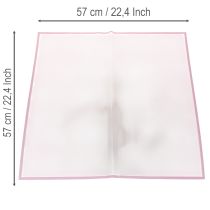 Artikel Floristikfolie Rosa nassfest 57x57 cm Zuschnitt 20 Stück