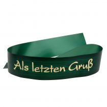 Trauerband farbig „Als letzen Gruß“ 12St