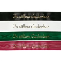 Trauerband farbig „In stillem Gedenken“ 12St