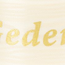 Artikel Hochwertige Gedenkschleife In stillem Gedenken – 20 m Trauerband für stilvolle Floristik