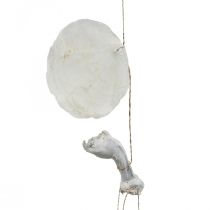 Treibholz Capiz Muschel Girlande Perlmutt H100cm