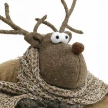 Artikel Türstopper Rentier mit Schal Adventsdeko Braun H19cm