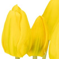 Artikel Tulpen Kunstblumen gelb 40cm – Realistische Frühlingsdeko für vielseitige Arrangements, 7 Stück