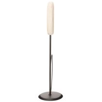 Artikel Dekorative Holz-Tulpe auf Metallfuß 47,5 cm - Elegante Dekofigur für Wohn- und Geschäftsräume