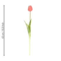 Artikel Kunstblumen Tulpenstrauß bunt 43cm 7 Stück für realistische Dekoration