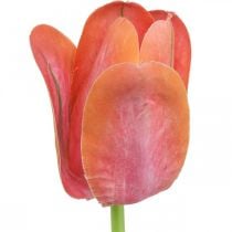Tulpe Kunstblume Rot, Orange Künstliche Frühlingsblume H67cm