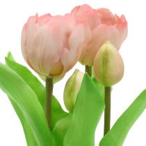 Artikel Kunstblumen im Topf Künstliche Tulpen Rosa Gelb 22,5cm