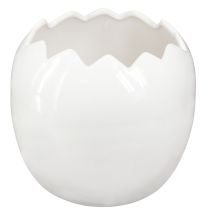Artikel Übertopf Osterei Großes Ei Keramik Pflanztopf Weiß 20×18cm Dekoration