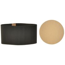 Artikel Schwarzer Papier-Übertopf 3er Set Ø19cm H14cm - Dekorativ & Vielseitig