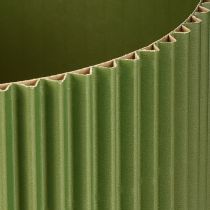 Artikel Übertopf Papier Dunkelgrün Blumentopf Ø19cm H14cm 3 St für Geschenkartikelgeschäfte