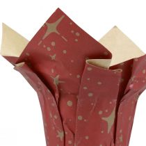 Übertopf Papier Sterne Rot/Anthrazit/Natur Ø4,5cm H6cm 9St