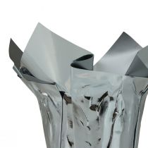 Übertopf Silber Glanz Geschenkverpackung Ø5,5cm H6cm 8St