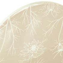 Artikel Untersetzer Tisch Deko Blumen Beige Braun Ø20cm 3 St - Elegante Tischdekoration und Schutz
