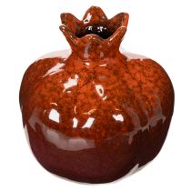 Artikel Keramik Dekoration Granatapfel glänzend rot 14 cm