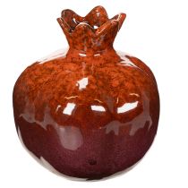 Artikel Keramik Dekoration Granatapfel glänzend rot 14 cm