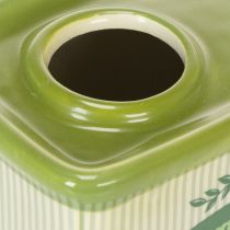 Artikel Keramik Vorratsgefäß Vase 18 cm Olivenöl-Optik für Innenbereich