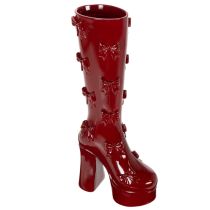 Artikel Dekovase Stiefel aus Polyresin Bordeaux 37cm