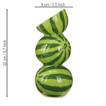 Artikel Vase Wassermelone Keramikvase Sommerdeko Keramik H22cm Dekoideen Blumentopf