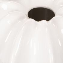 Artikel Kürbisform Vase 19 cm Weiß Glänzend Innenbereich Trockenblumen