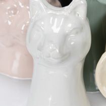Artikel Keramik-Vasen mit Tiermotiven, 6er-Set, Dekofiguren für stilvolle Raumgestaltung, 13 cm