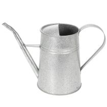 Artikel Verzinkte Deko Gießkanne Metall Grau Vintage-Look 1,7L H23cm für stilvolle Blumendeko & Pflanzgefäß