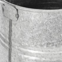 Artikel Verzinkte Deko Gießkanne Metall Grau Vintage-Look 1,7L H23cm für stilvolle Blumendeko & Pflanzgefäß