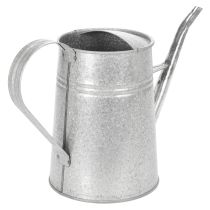 Artikel Verzinkte Deko Gießkanne Metall Grau Vintage-Look 1,7L H23cm für stilvolle Blumendeko & Pflanzgefäß