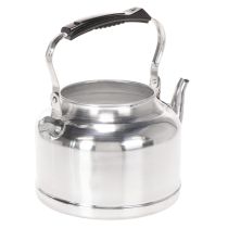 Artikel Metall Teekanne Zinkoptik Ø19cm H15cm Silber mit Kunststoffhenkel