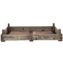 Artikel Vintage-Holzkiste mit Maschendraht rustikaler Stil 75×50×14cm