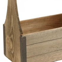 Vintage Holzkiste zum Bepflanzen Werkzeugkasten Pflanzkasten 28×14×31cm