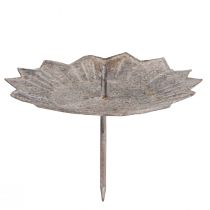 Artikel Vintage Kerzenhalter Grau zum Stecken Ø11cm H8,5cm 4er Set