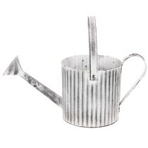 Artikel Vintage-Pflanzkanne Ø17cm, Deko Gießkanne, Metall Übertopf Shabby Chic