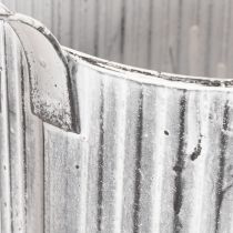 Artikel Vintage-Pflanzkanne Ø17cm, Deko Gießkanne, Metall Übertopf Shabby Chic