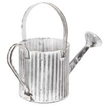 Artikel Vintage-Pflanzkanne Ø17cm, Deko Gießkanne, Metall Übertopf Shabby Chic
