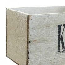 Artikel Vintage Blumenkasten Holz Kräuterkasten 35×11×15cm