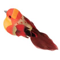 Artikel Farbenfrohe künstliche Vögel mit Draht, 8 cm, 12-teilig, für Dekoration und Bastelprojekte