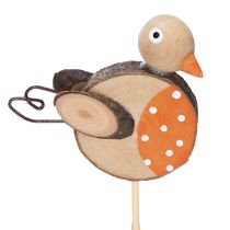 Artikel Holz Vogel Gartenstecker 33cm für Frühlings- und Sommerdekoration, 16 Stück bunt sortiert