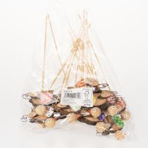 Artikel Holz Vogel Gartenstecker 33cm für Frühlings- und Sommerdekoration, 16 Stück bunt sortiert