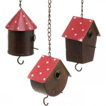 Artikel Deko-Nistkasten, Vogelhaus zum Hängen, L34–37cm 3St
