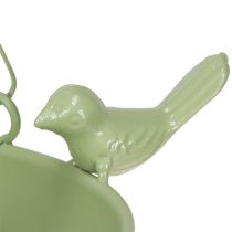 Artikel Wetterfeste Vogelfutterstation mit Kettenaufhängung und dekorativen Metallvögeln 47cm