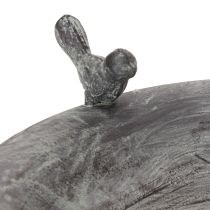 Artikel Vogeltränke aus langlebigem Metall im Zweigedesign, 74 cm hoch, dekorativ für Garten und Balkon