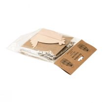 Artikel Waben Hühner Tischdeko Ostern Weiß Orange 11×6,5×12cm 6St