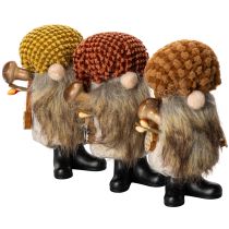 Artikel Wichtelfiguren mit Filzbart und Zipfelmütze 10 cm 3er-Set