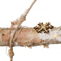 Artikel LED-Baumzweig-Deko mit Schneeflocken und Lichterkette, Weihnachts-Wanddekor 150cm